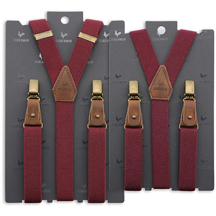 Mini-me bretels set Buck Burgundy