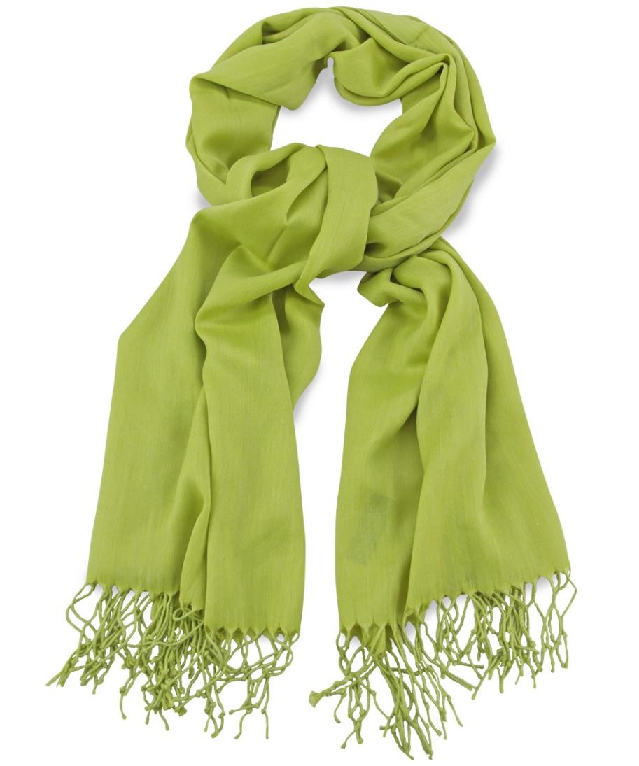 Pashmina limegroen - 1