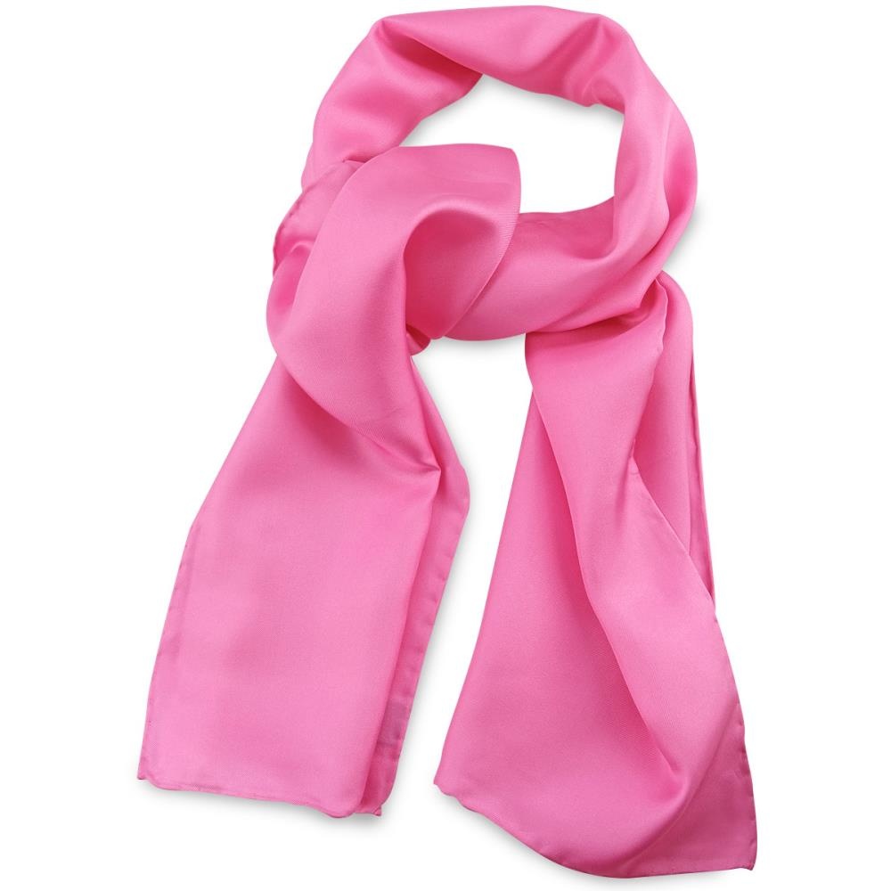 Sjaal zijde roze uni - 1